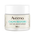 Aveeno Face Calm+Restore Oat Gel Moisturiser (1x 50ml), Face Moisturiser to Instantly Soothe and Replenish the Skin's Moisture Barrier, Intensely Nourishing Day Cream, Suitable for Sensitive Skin